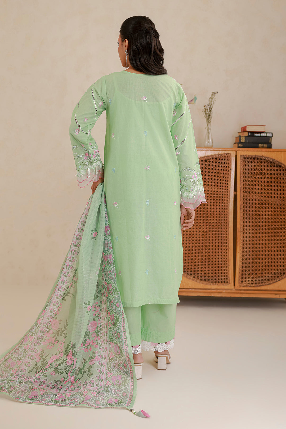 Embroidered Shirt Shalwar Dupatta