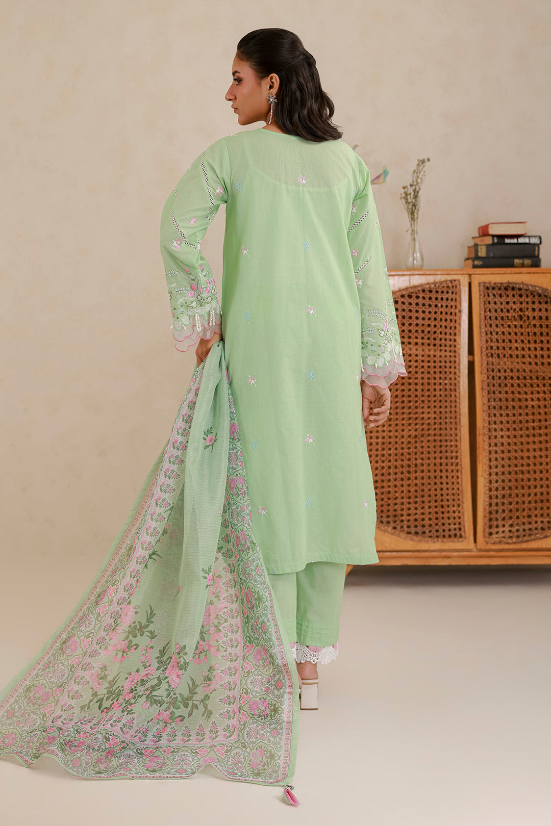 Embroidered Shirt Shalwar Dupatta