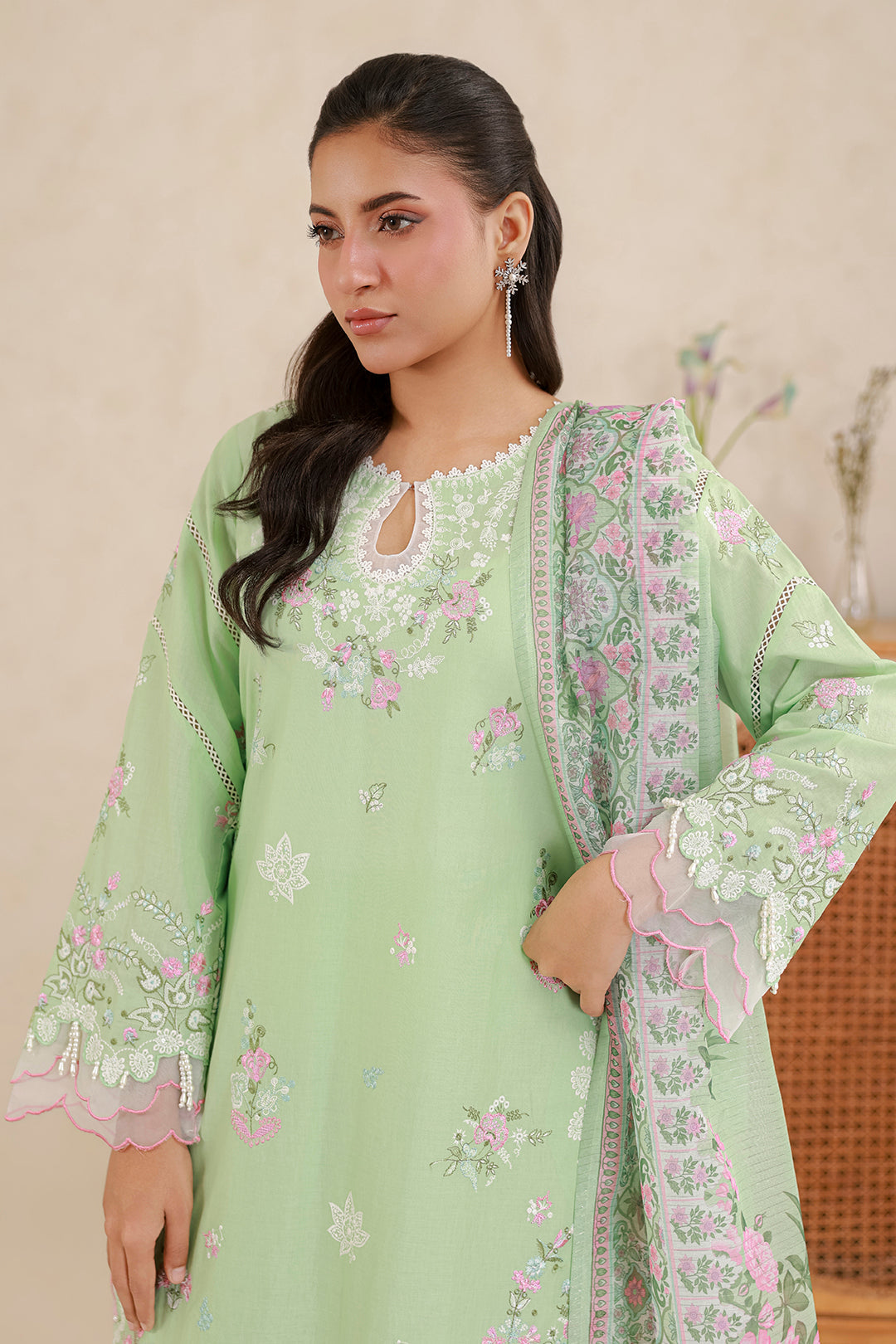 Embroidered Shirt Shalwar Dupatta