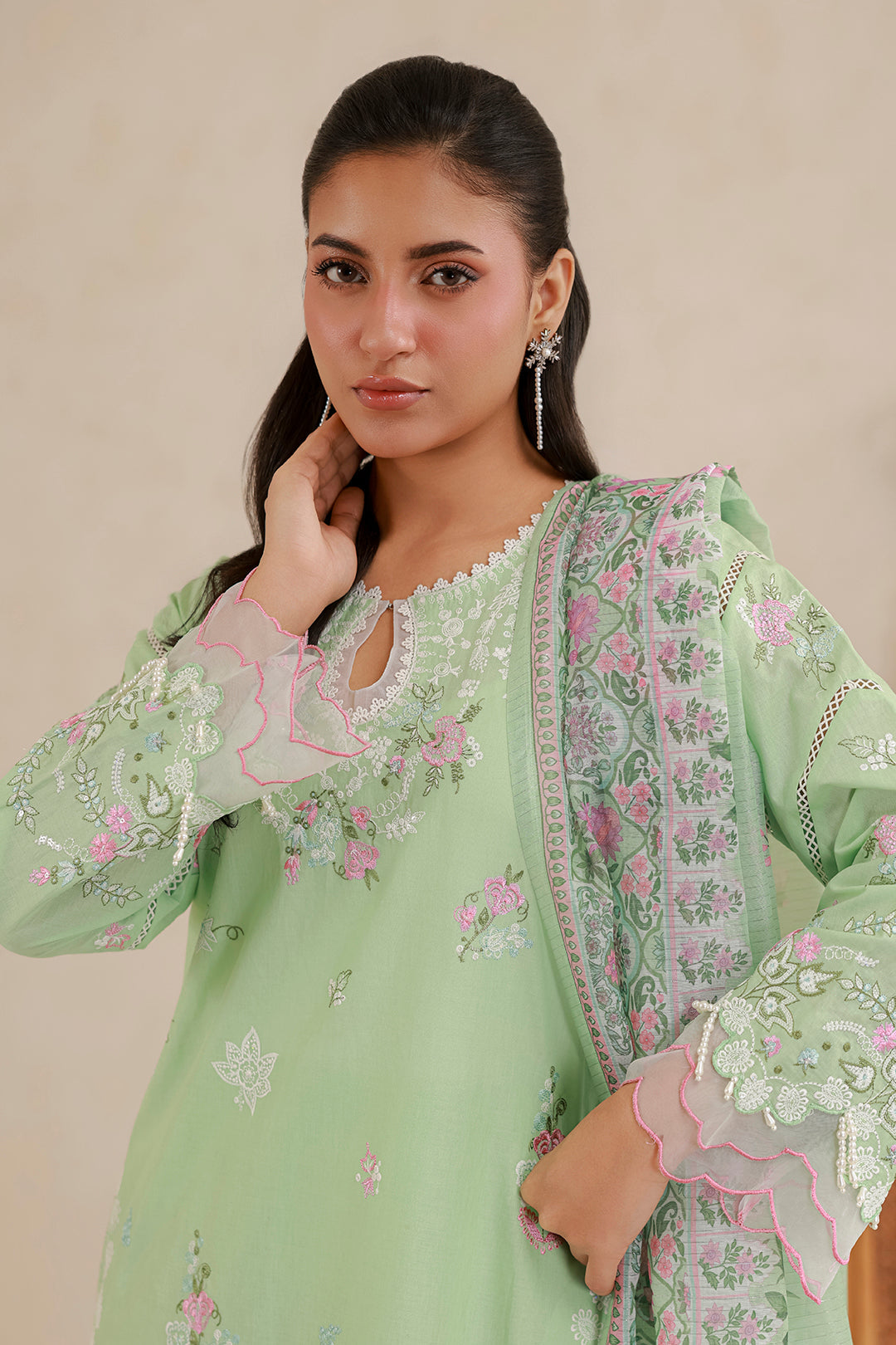 Embroidered Shirt Shalwar Dupatta