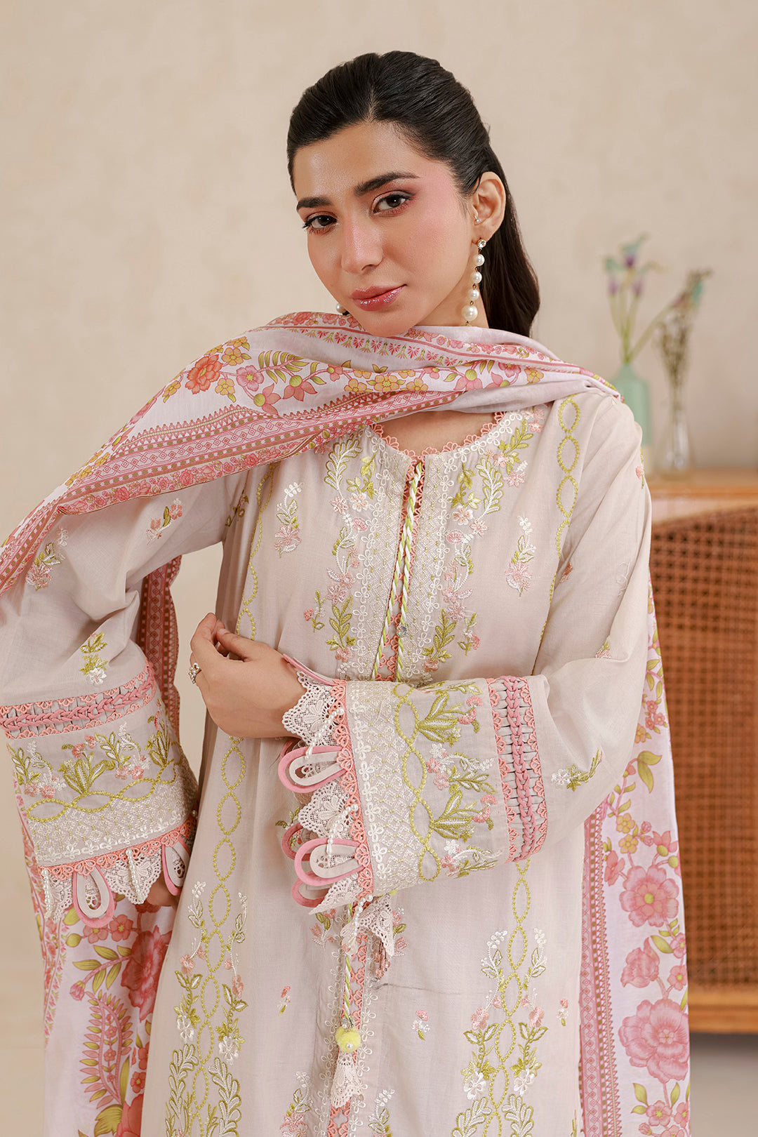 Embroidered Shirt Shalwar Dupatta