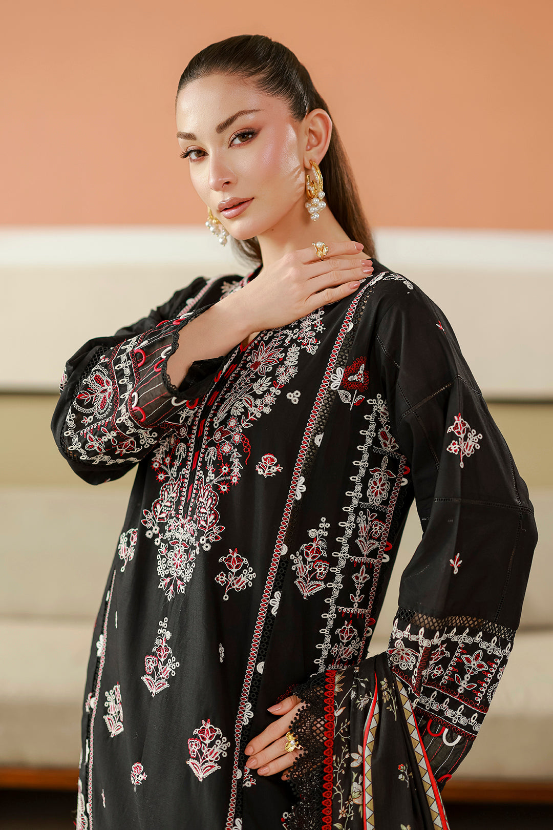 Embroidered Shirt Shalwar Dupatta