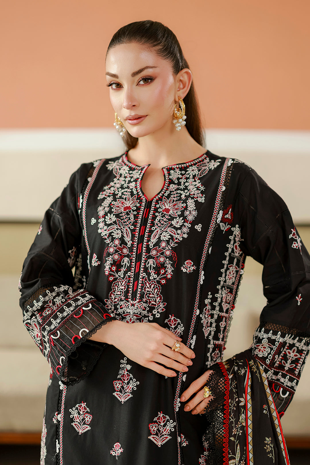 Embroidered Shirt Shalwar Dupatta