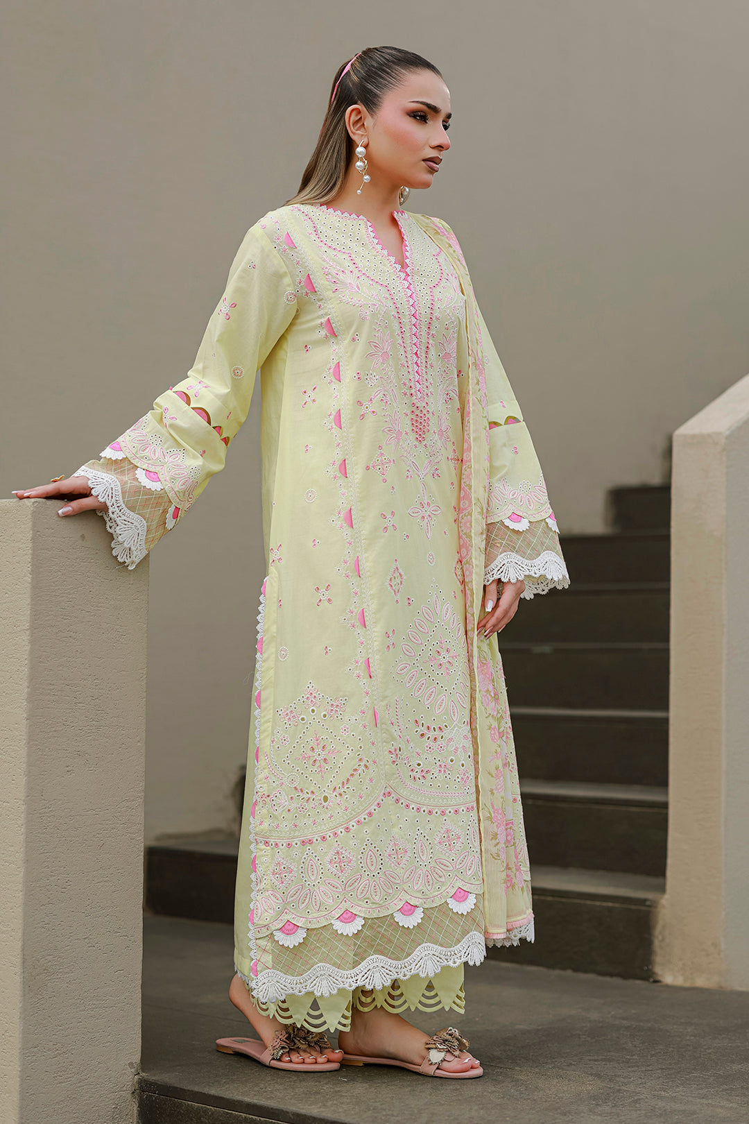 Embroidered Shirt Shalwar Dupatta