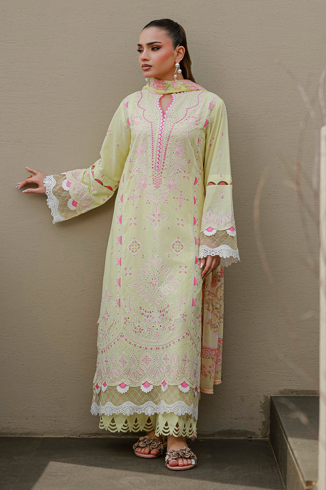 Embroidered Shirt Shalwar Dupatta
