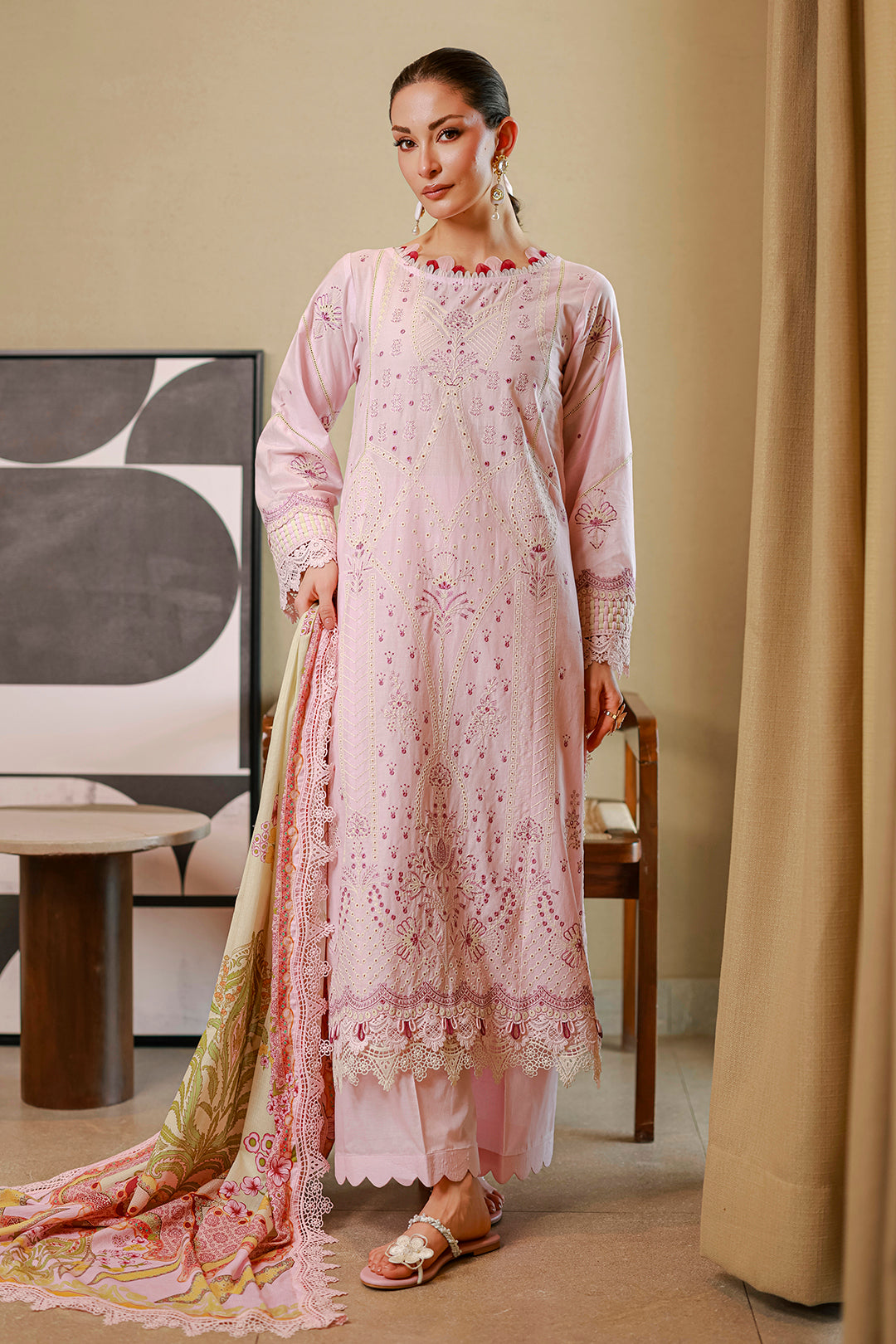 Embroidered Shirt Shalwar Dupatta