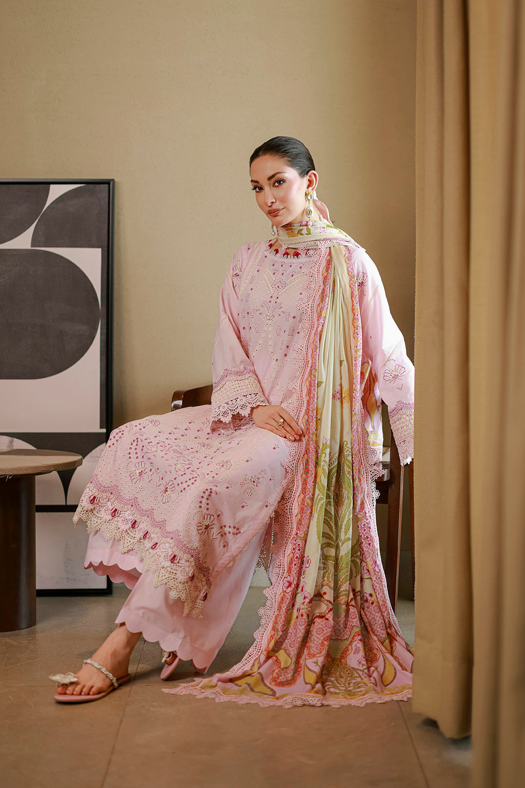 Embroidered Shirt Shalwar Dupatta