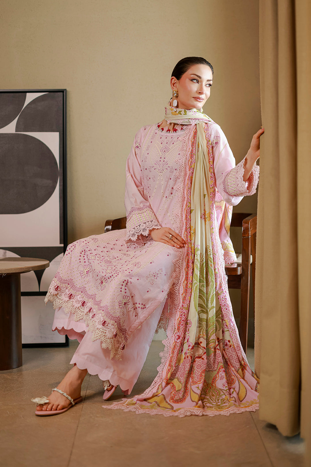 Embroidered Shirt Shalwar Dupatta