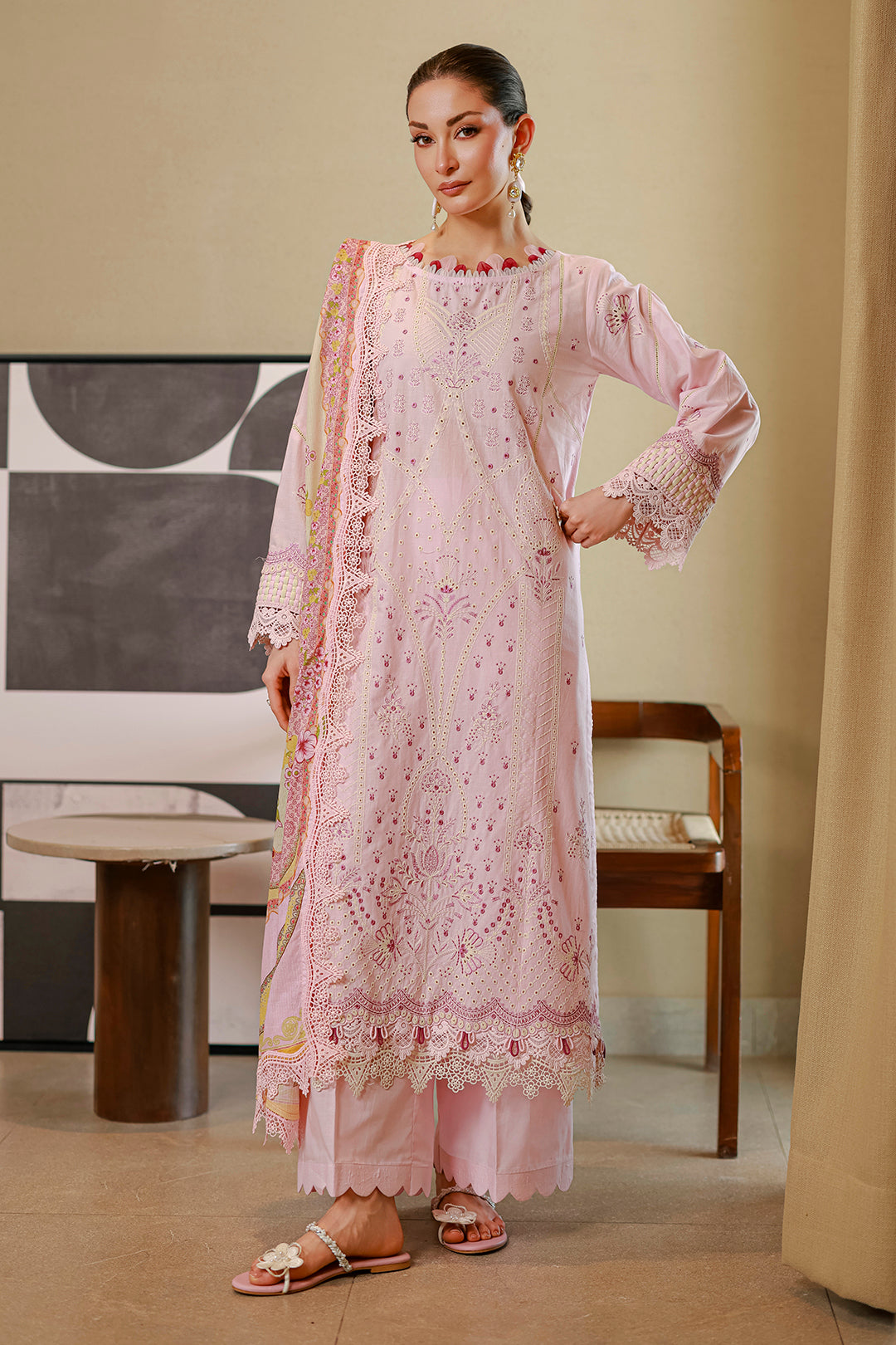 Embroidered Shirt Shalwar Dupatta