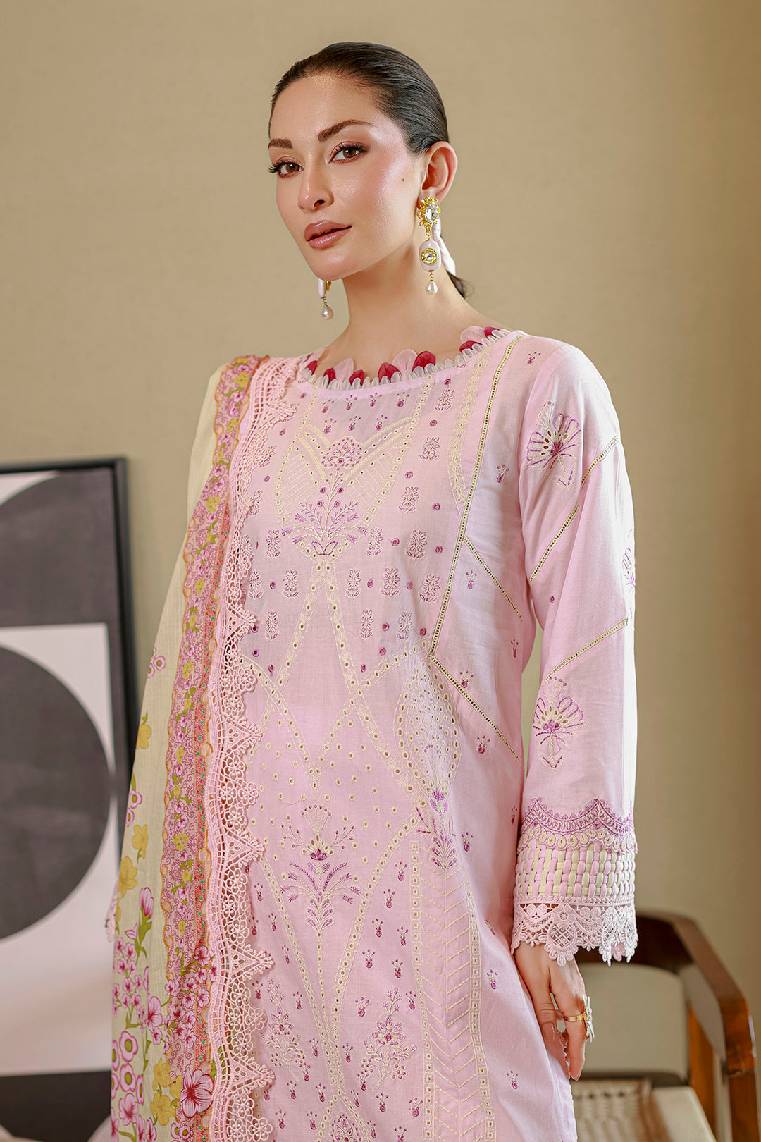Embroidered Shirt Shalwar Dupatta