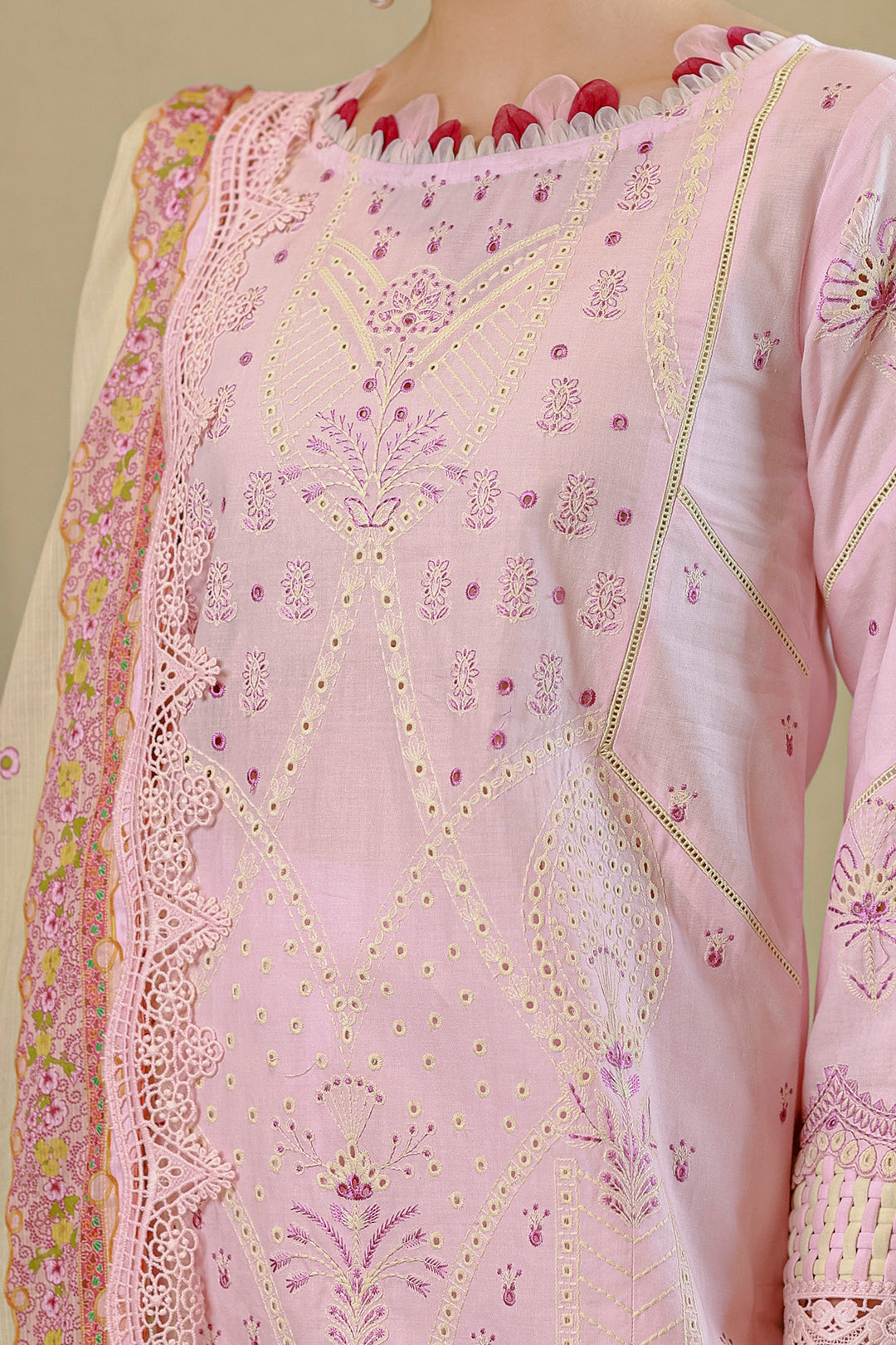 Embroidered Shirt Shalwar Dupatta