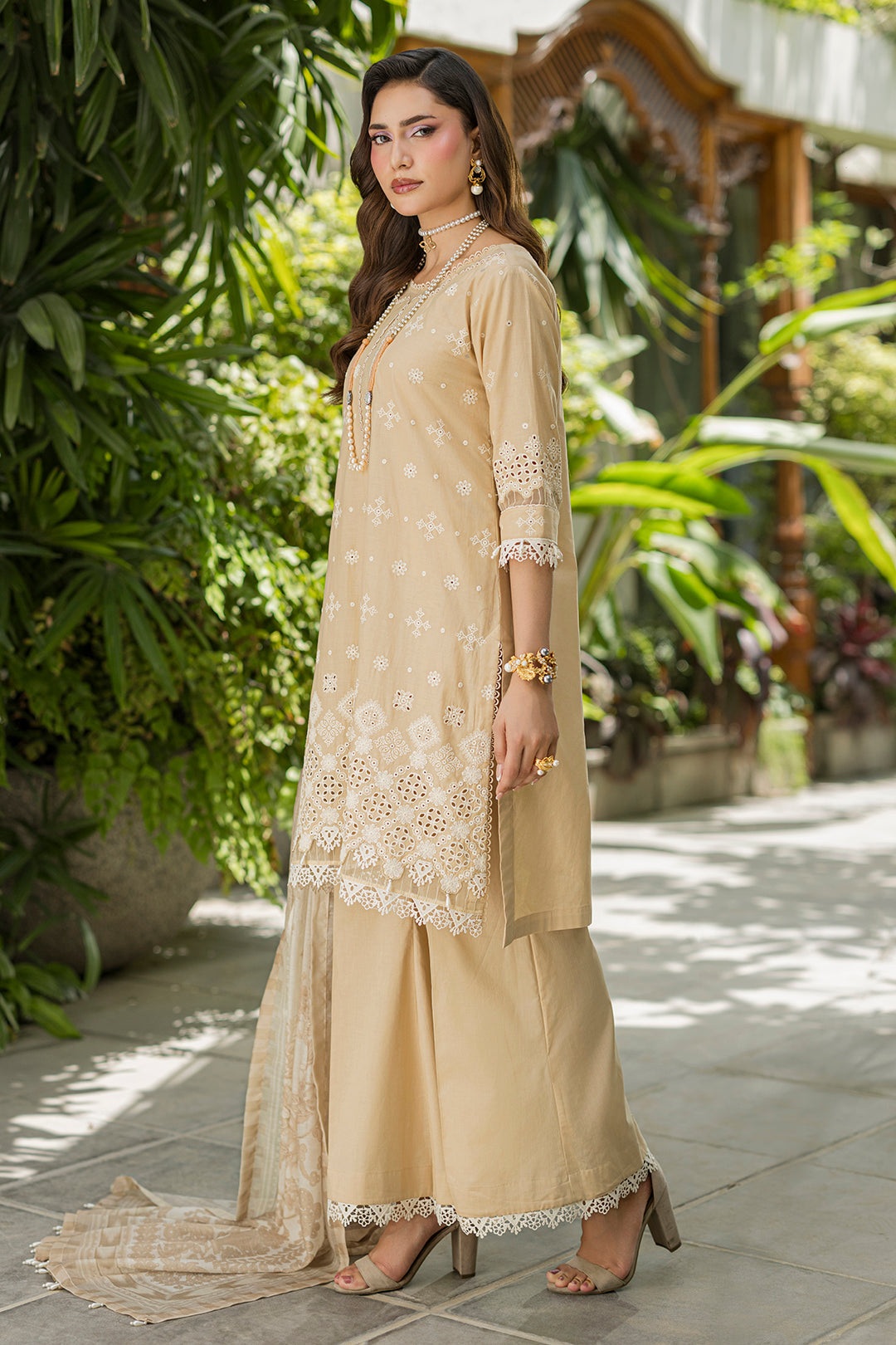 Embroidered Shirt Shalwar Dupatta
