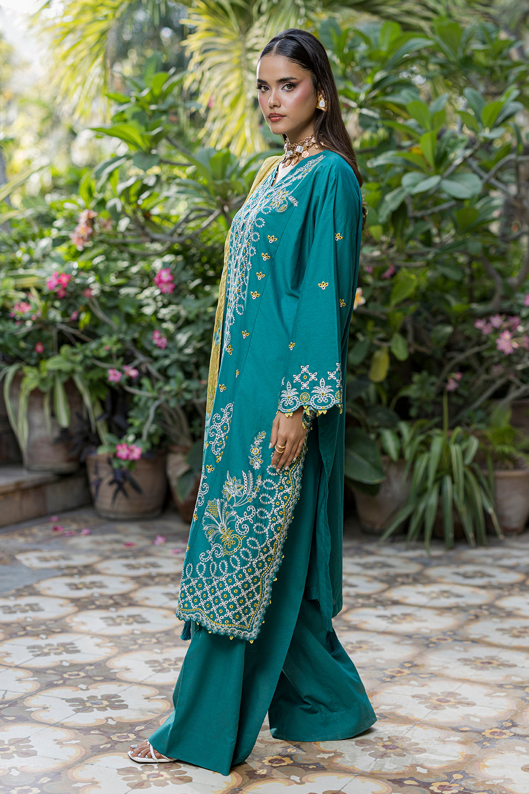 Embroidered Shirt Shalwar Dupatta