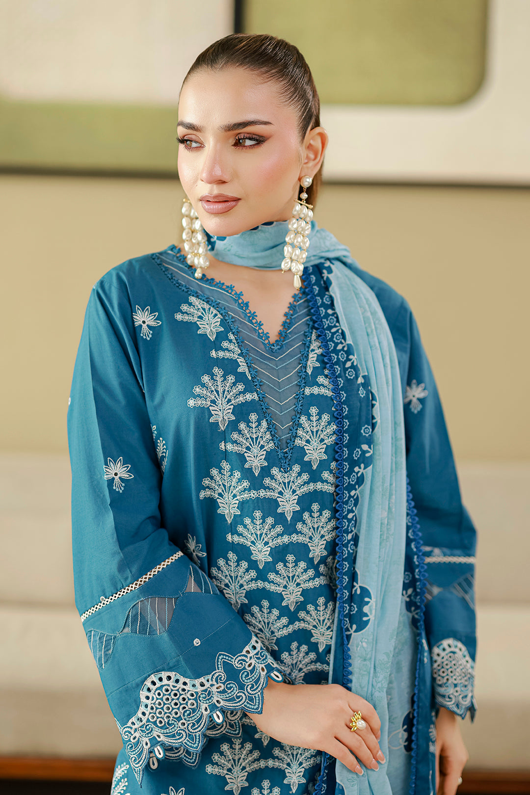 Embroidered Shirt Shalwar Dupatta