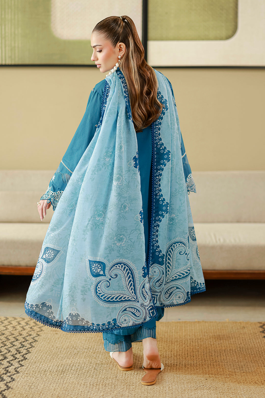 Embroidered Shirt Shalwar Dupatta