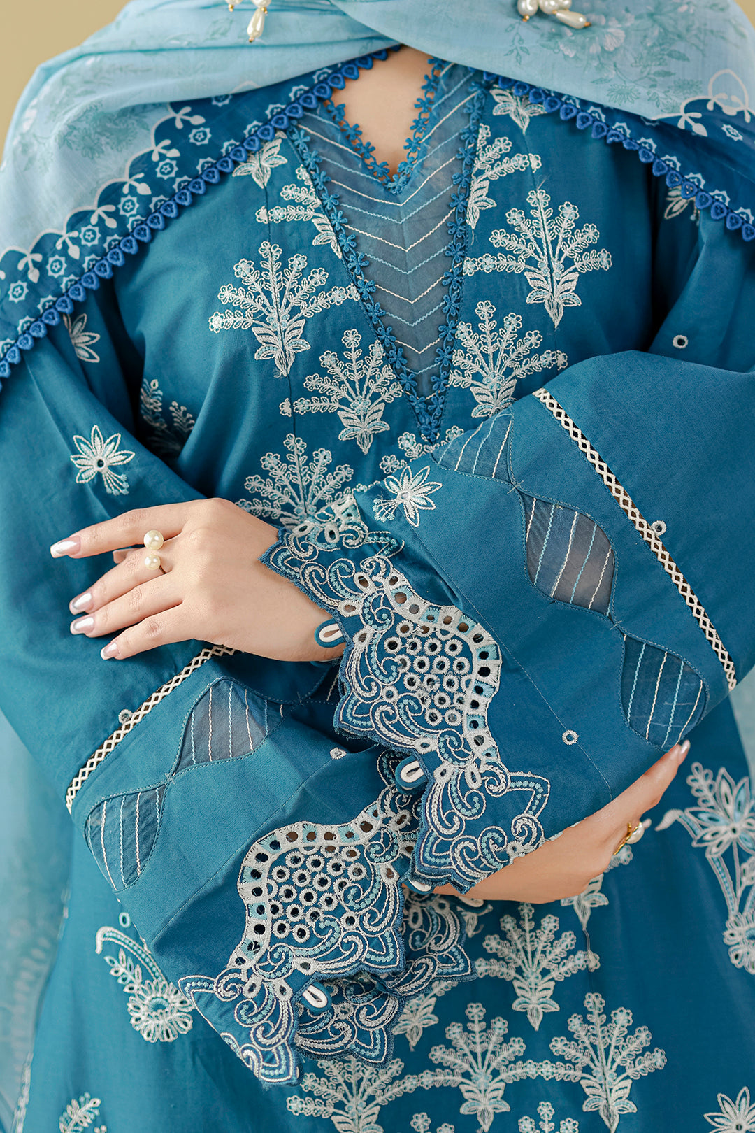 Embroidered Shirt Shalwar Dupatta