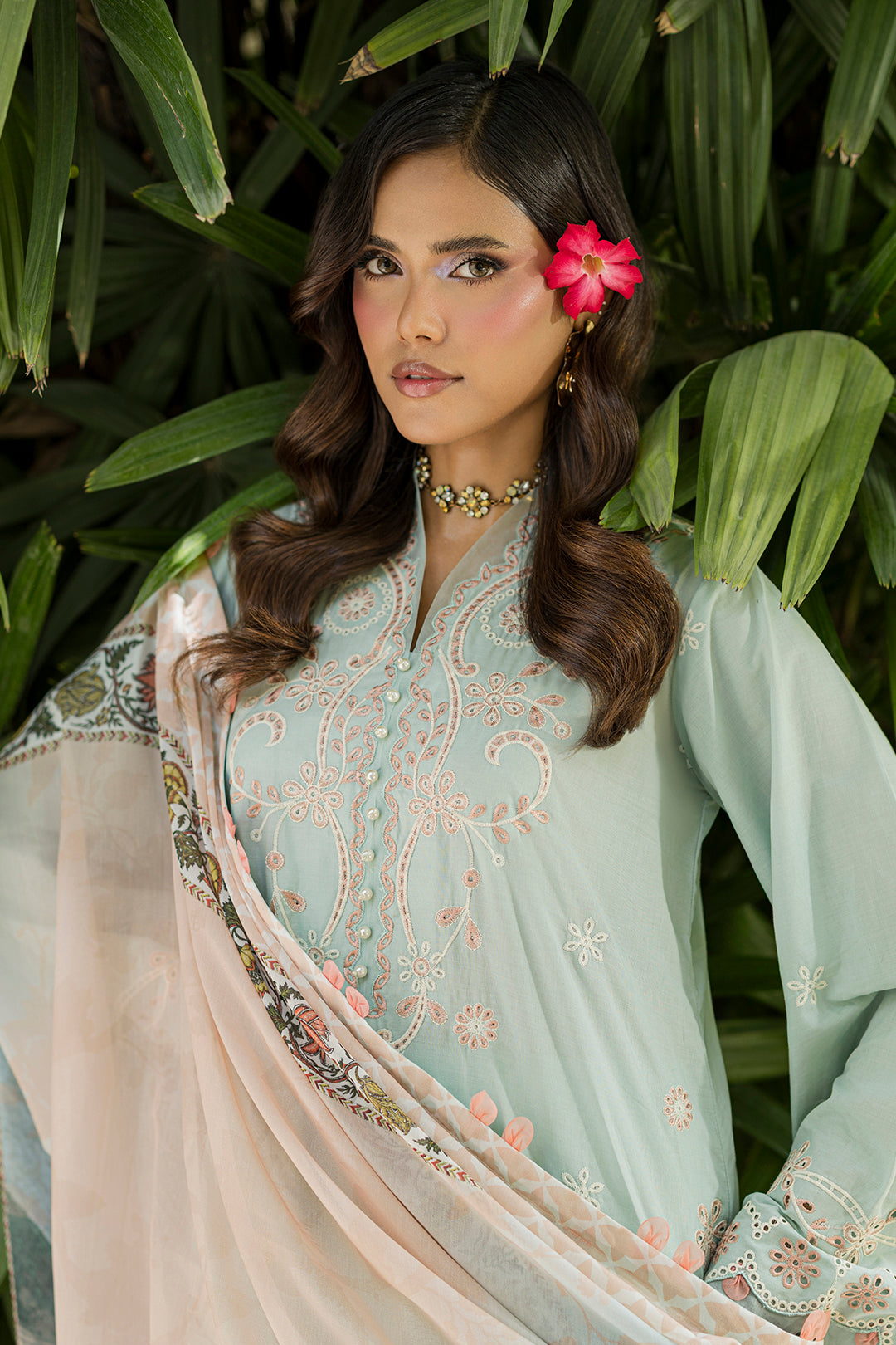 Embroidered Shirt Shalwar Dupatta