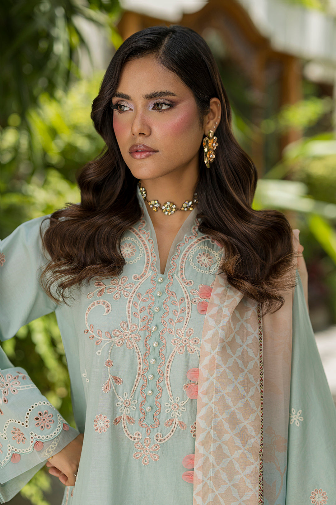 Embroidered Shirt Shalwar Dupatta