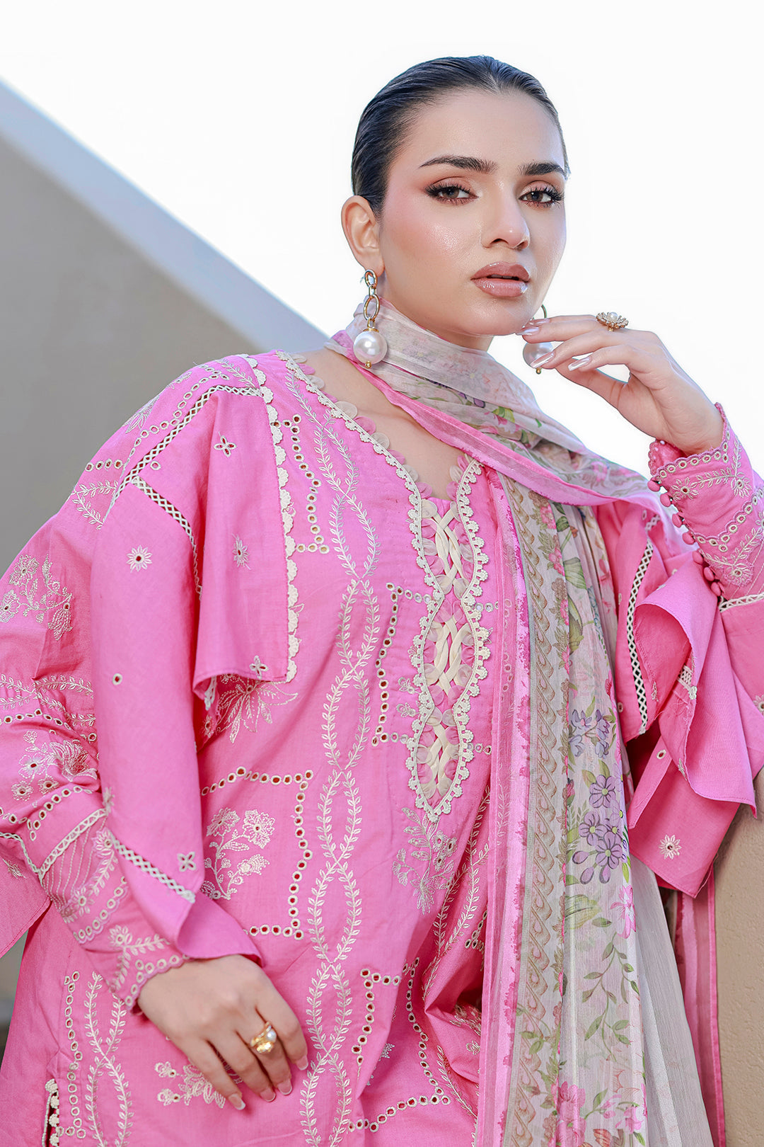 Embroidered Shirt Shalwar Dupatta
