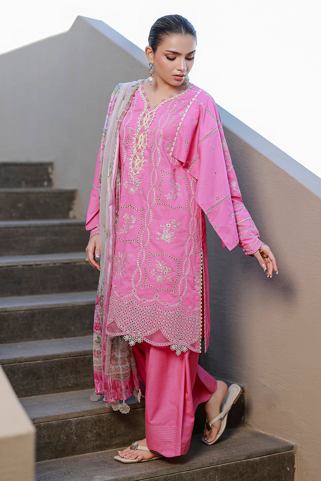Embroidered Shirt Shalwar Dupatta