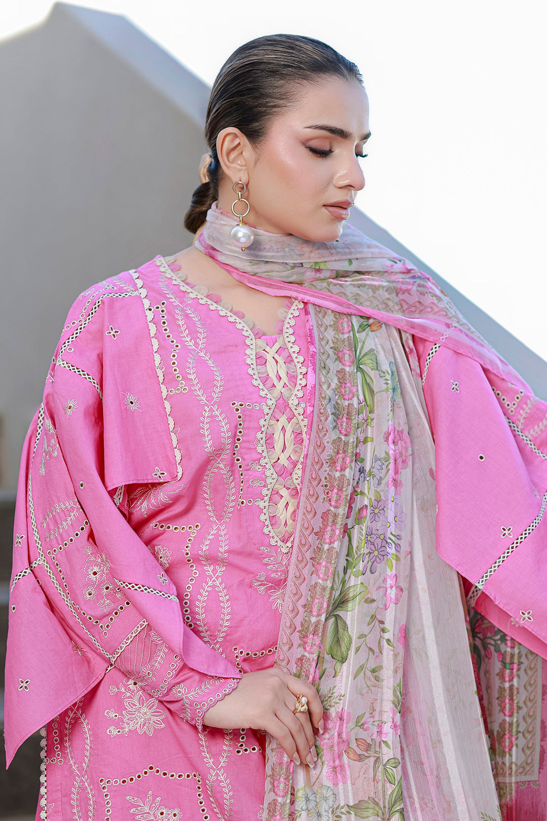 Embroidered Shirt Shalwar Dupatta