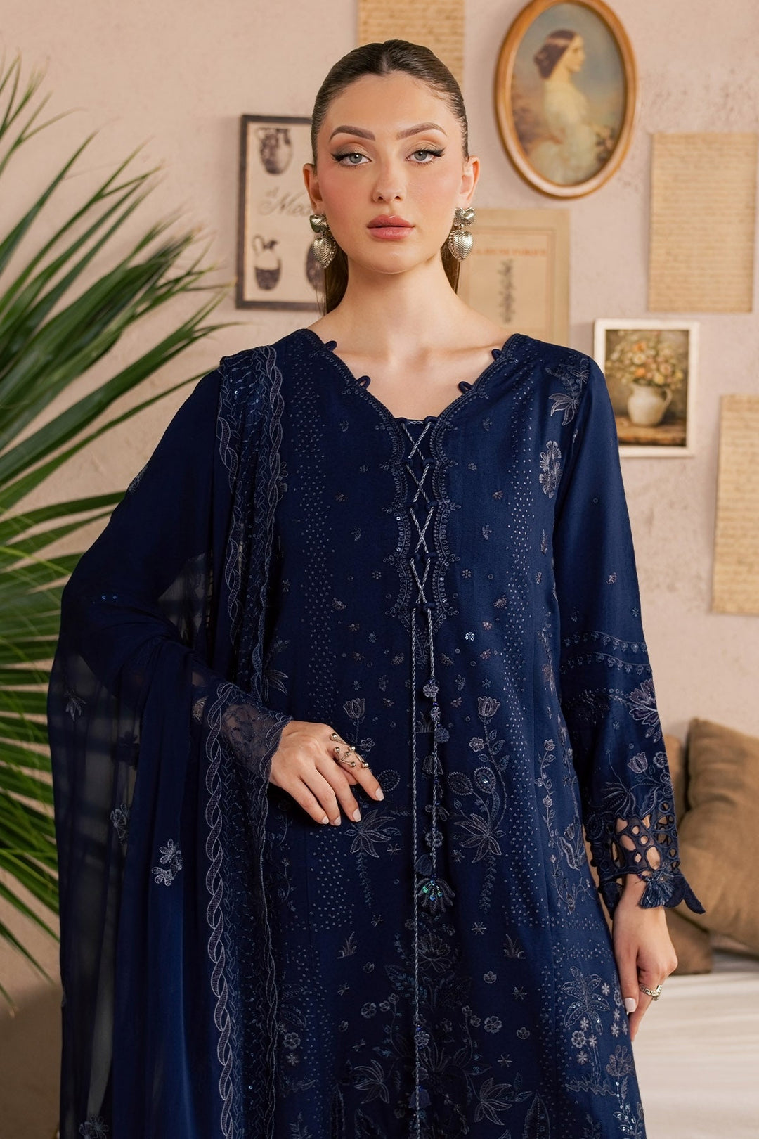 Exclusive Unstitched Karandi 3 piece
