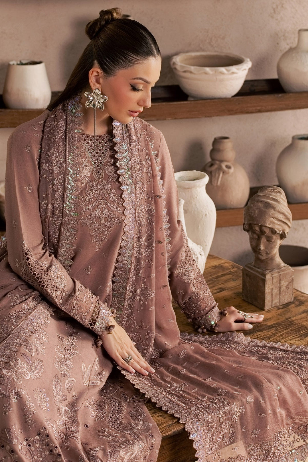 Exclusive Unstitched Karandi 3 piece