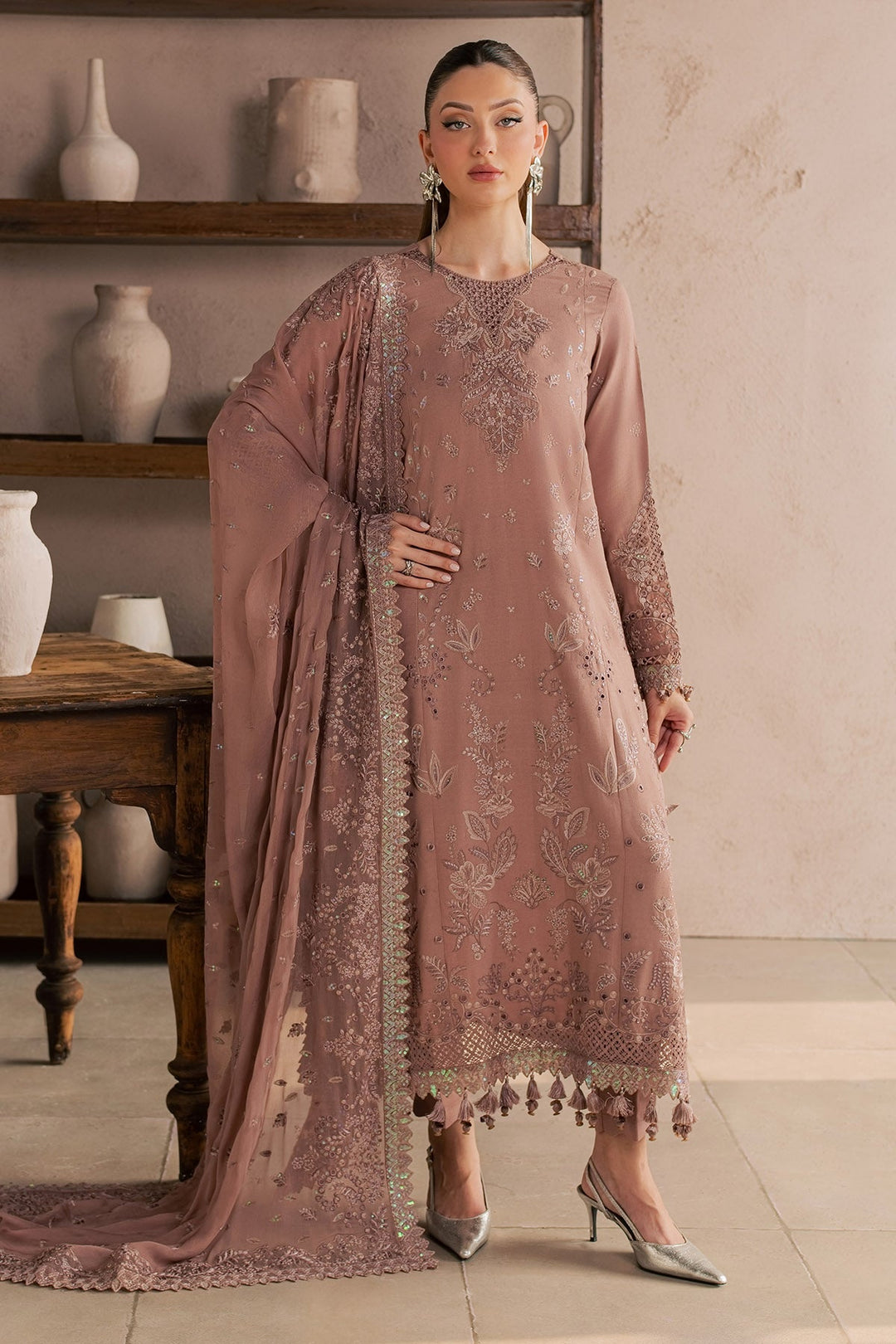 Exclusive Unstitched Karandi 3 piece