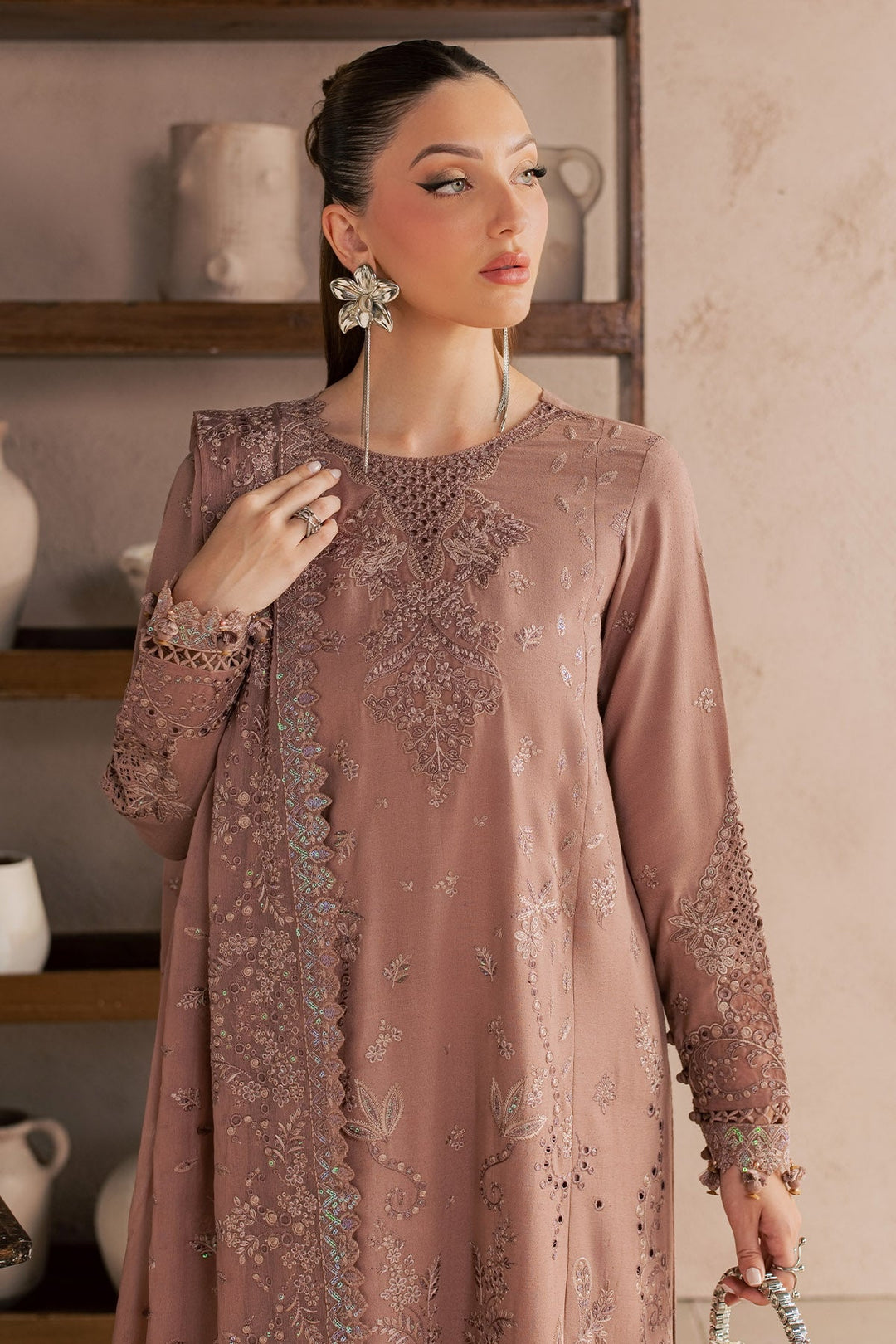 Exclusive Unstitched Karandi 3 piece