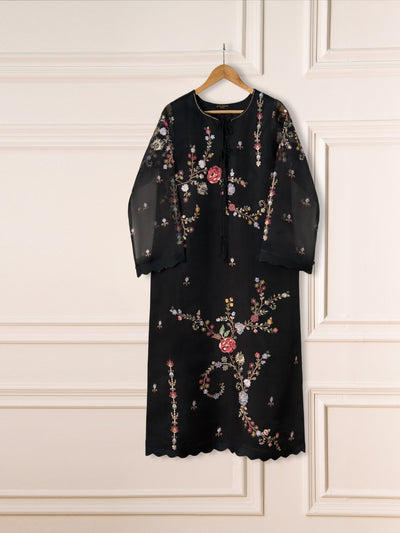 3 Piece- Pure Organza Embroidered Suit