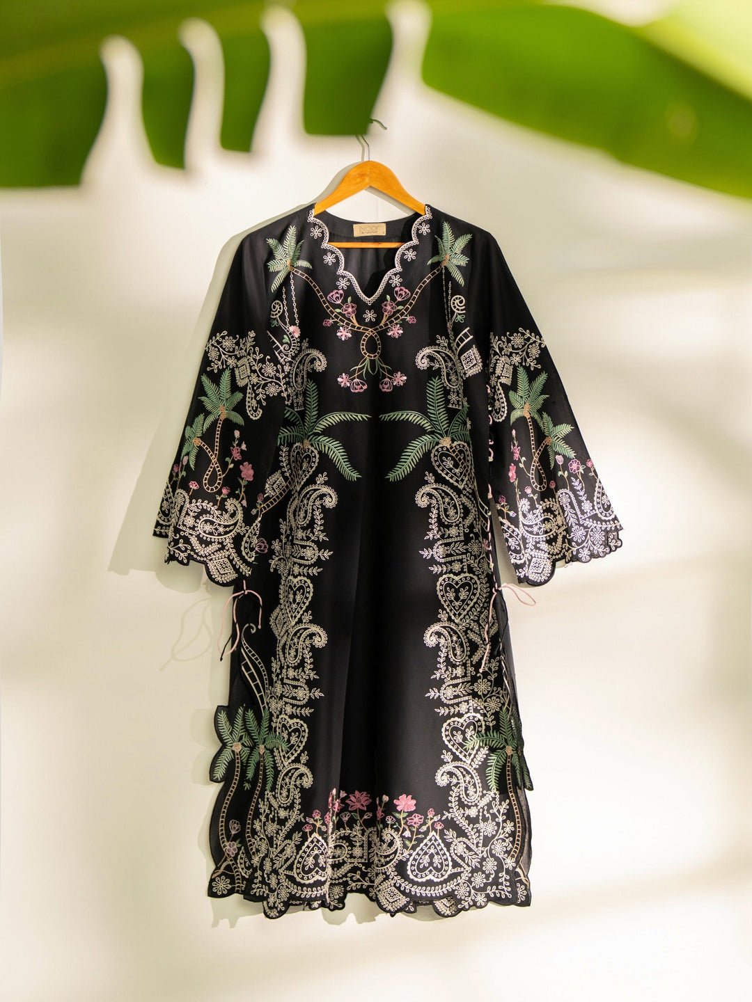 Embroidered kaftan