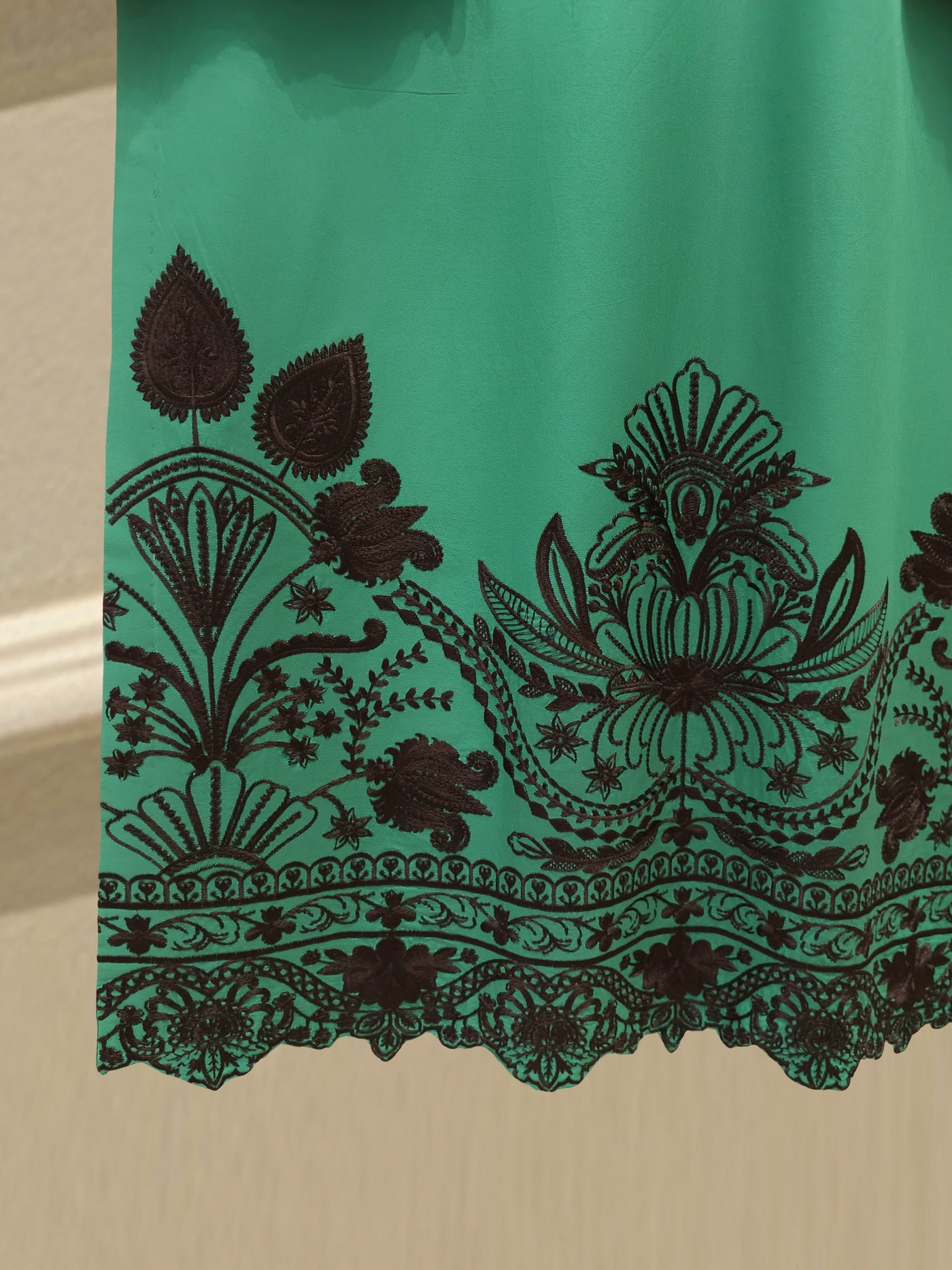 2 Piece - Embroidered Cambric Suit