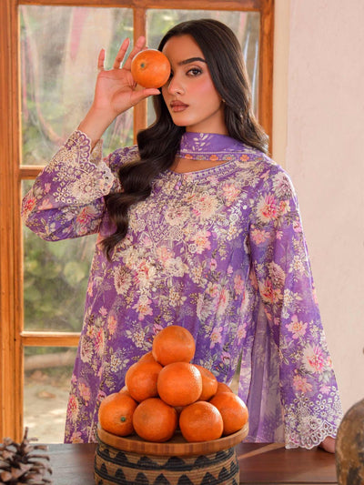 3 Piece Suit Embroidered (Unstitched)