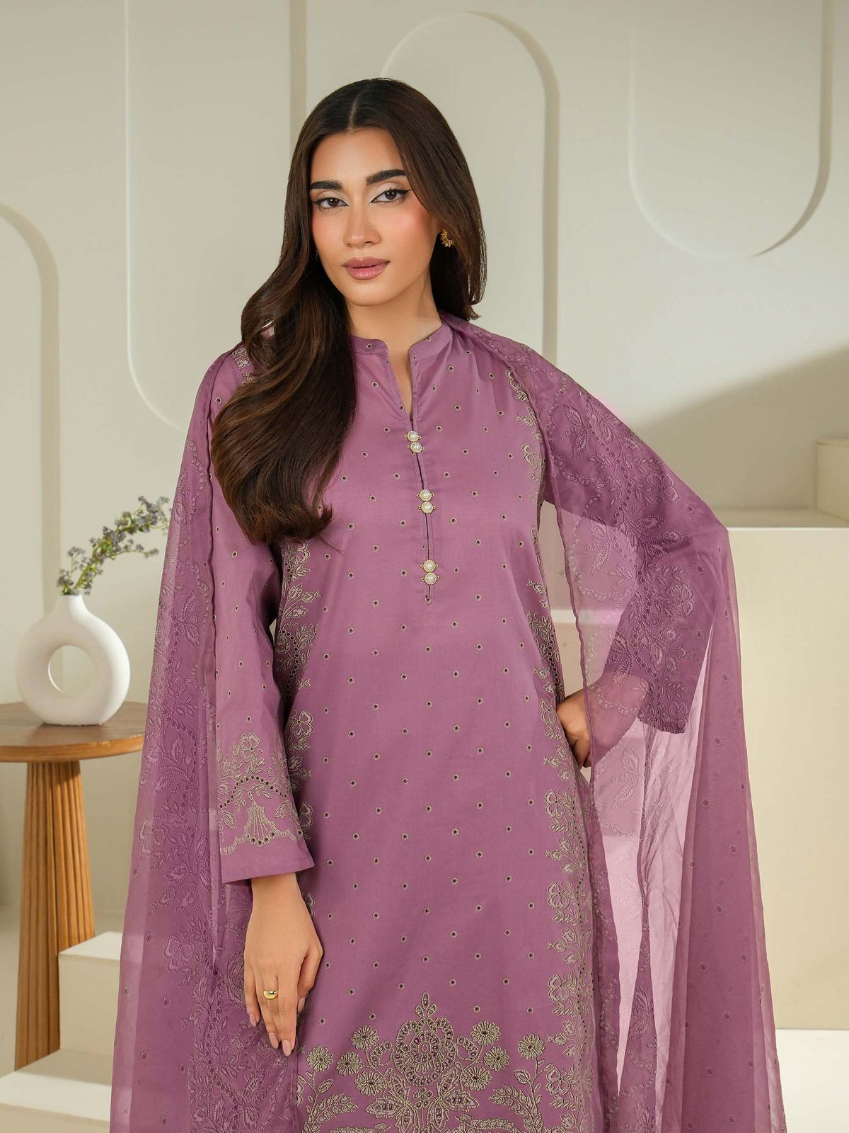 3 Piece Lawn Suit-Paste Print (Unstitched)