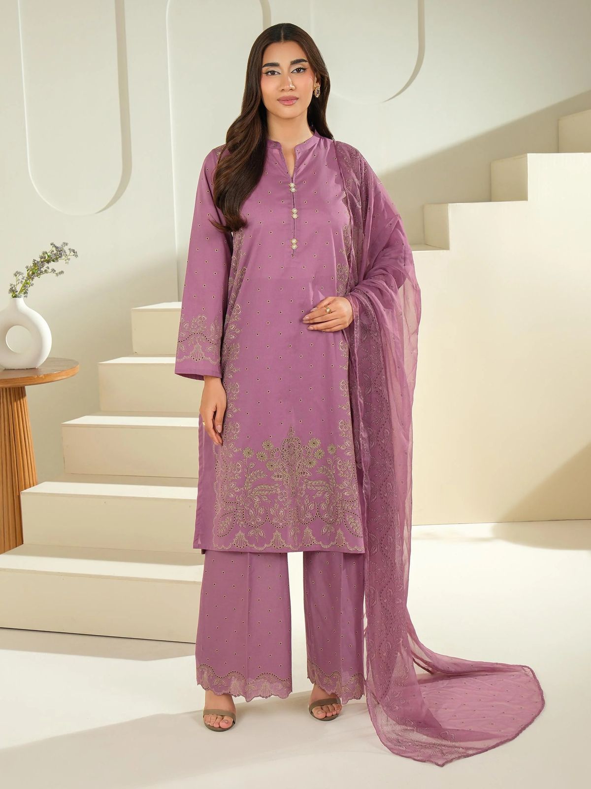 3 Piece Lawn Suit-Paste Print (Unstitched)