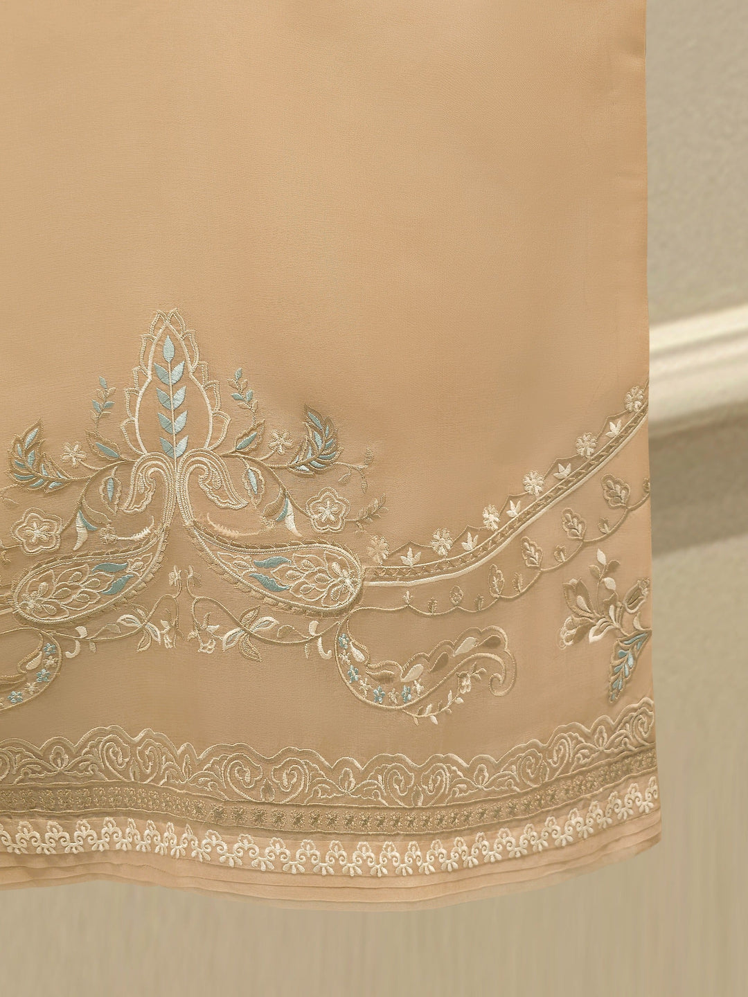 3 Piece - Pure Organza Embroidered Suit