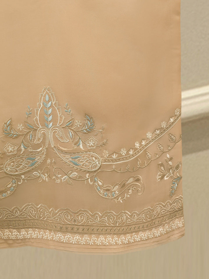 3 Piece - Pure Organza Embroidered Suit