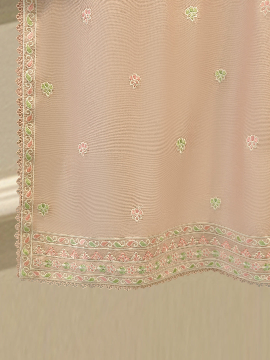 3 Piece - Pure Embroidered Cotton Net Suit