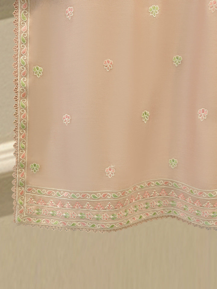 3 Piece - Pure Embroidered Cotton Net Suit