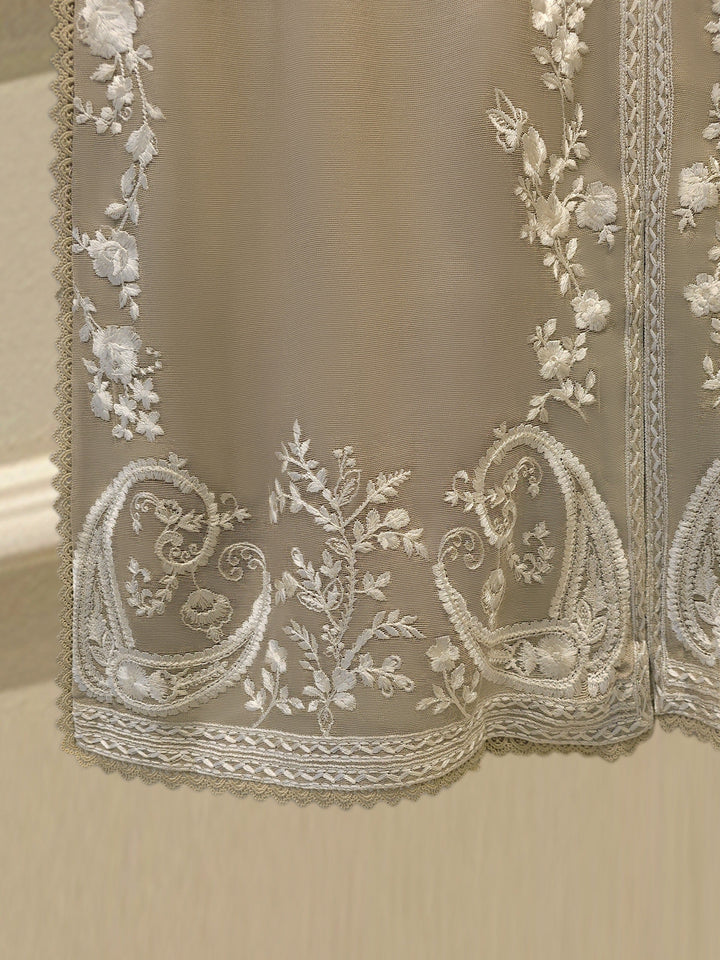 3 Piece - Pure Embroidered Cotton Net Suit
