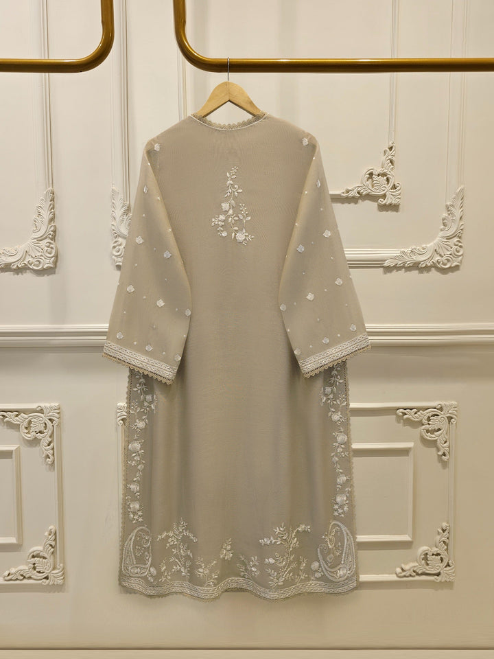 3 Piece - Pure Embroidered Cotton Net Suit