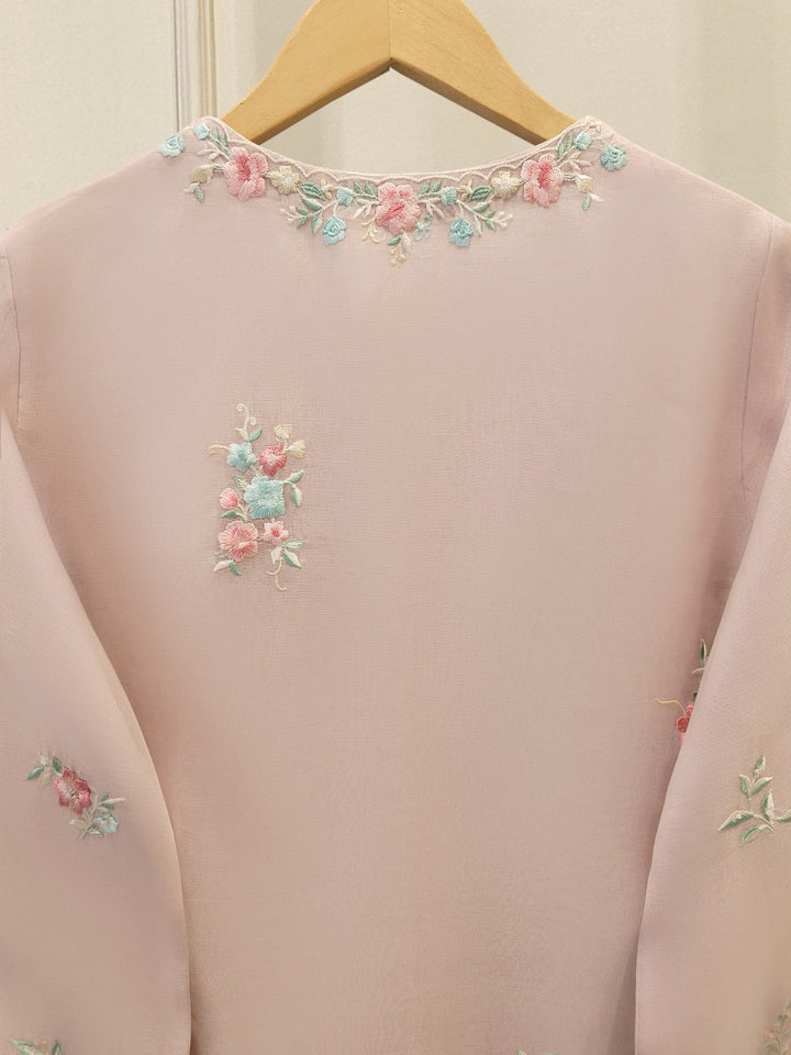 3 Piece - Pure Organza Embroidered Suit