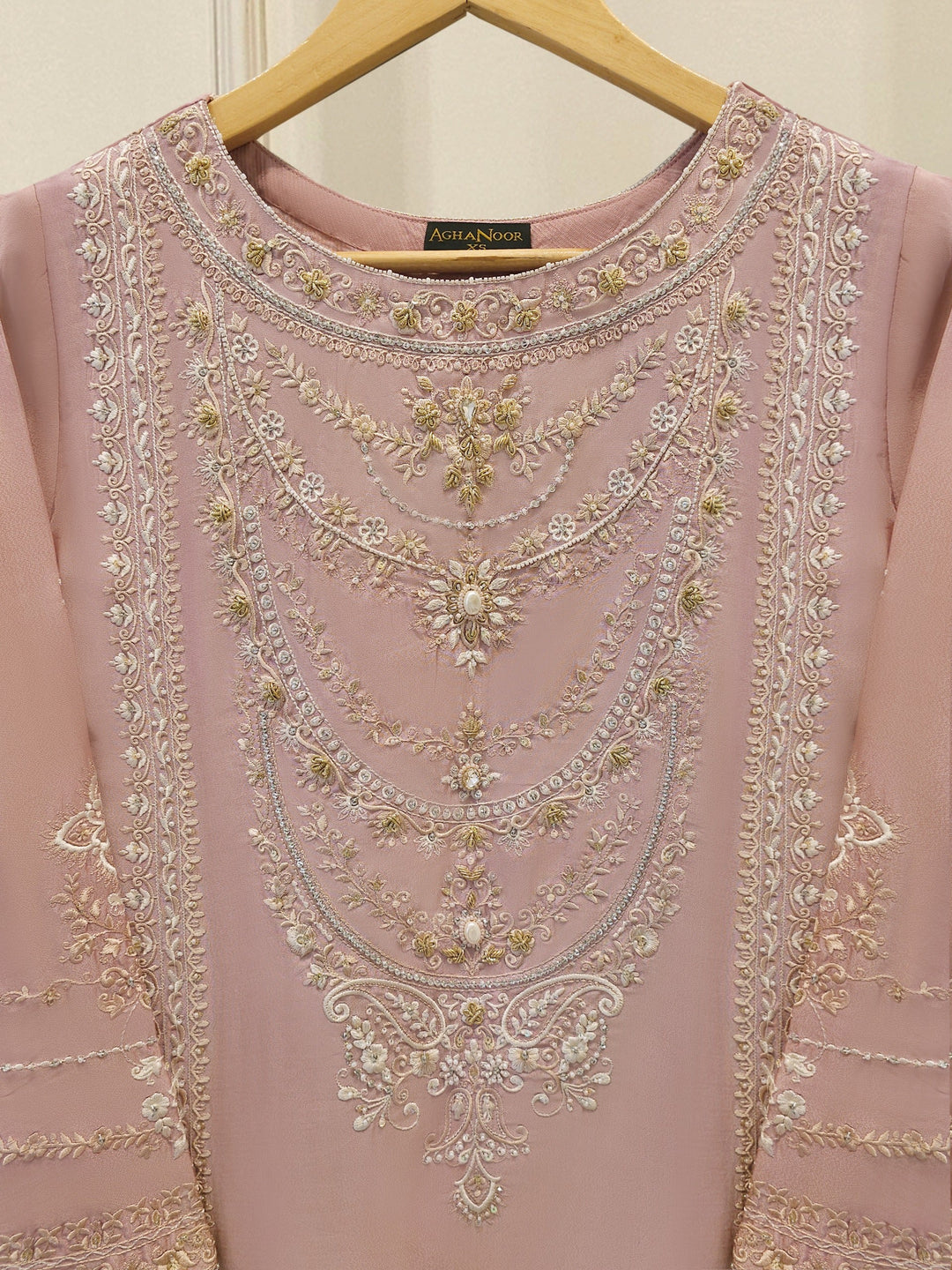 2 Piece- Pure Sheesha Silk Embroidered Suit