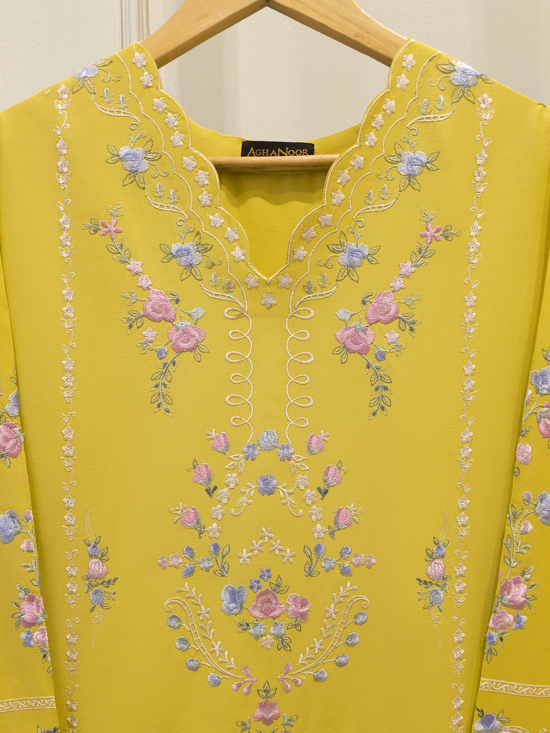 2 Piece - Embroidered Cambric Suit