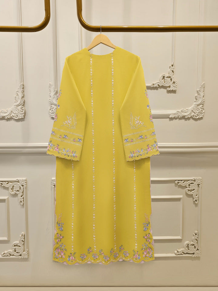 2 Piece - Embroidered Cambric Suit