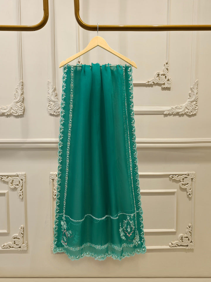 2 Piece- Pure Khaddi Silk Embroidered Suit
