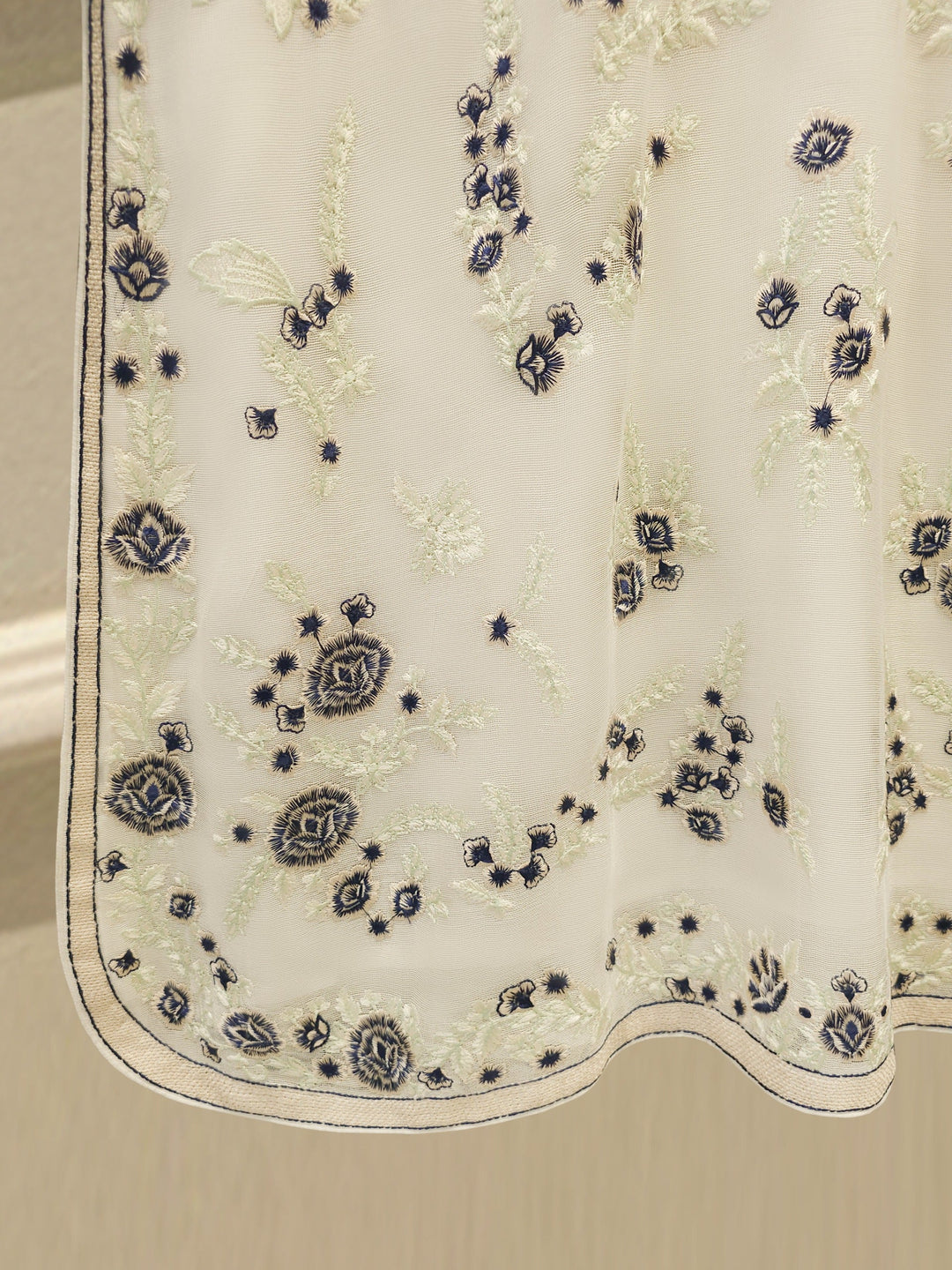 3 Piece - Pure Embroidered Cotton Net Suit
