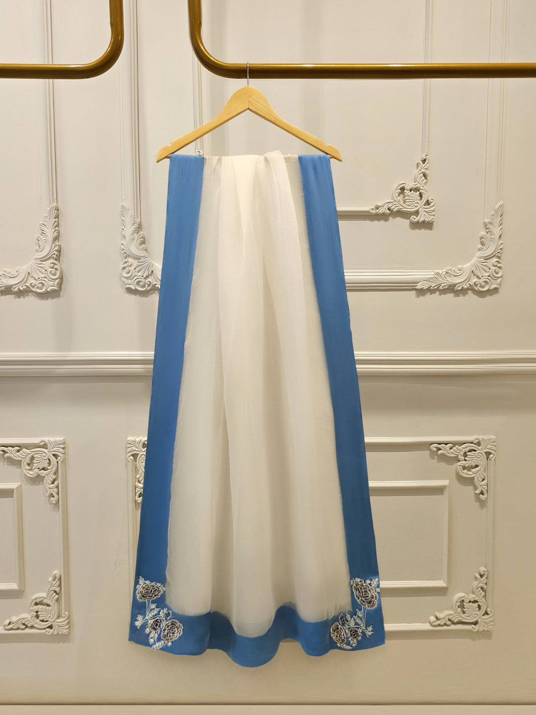 3 Piece - Pure Embroidered Cotton Net Suit