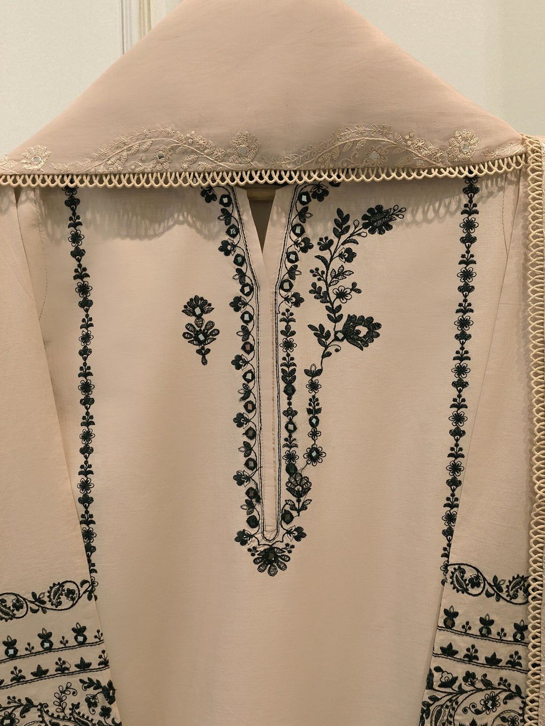 2 Piece - Embroidered Cambric  Suit