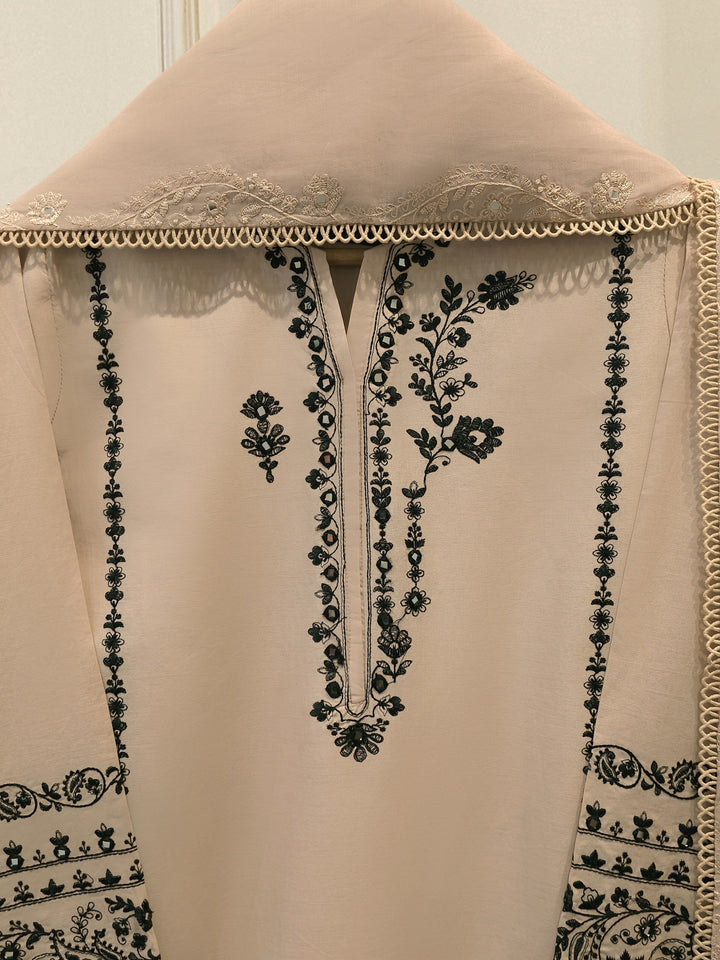 2 Piece - Embroidered Cambric  Suit